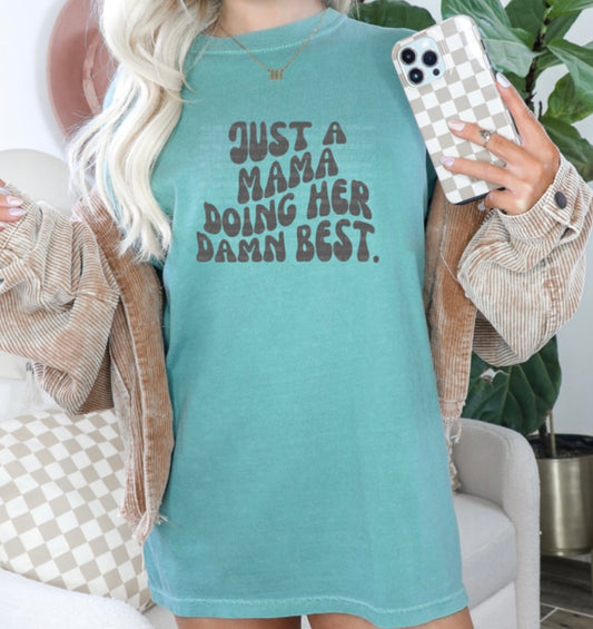 Doing her damn best