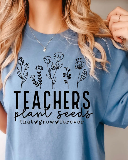 Teachers plant seeds